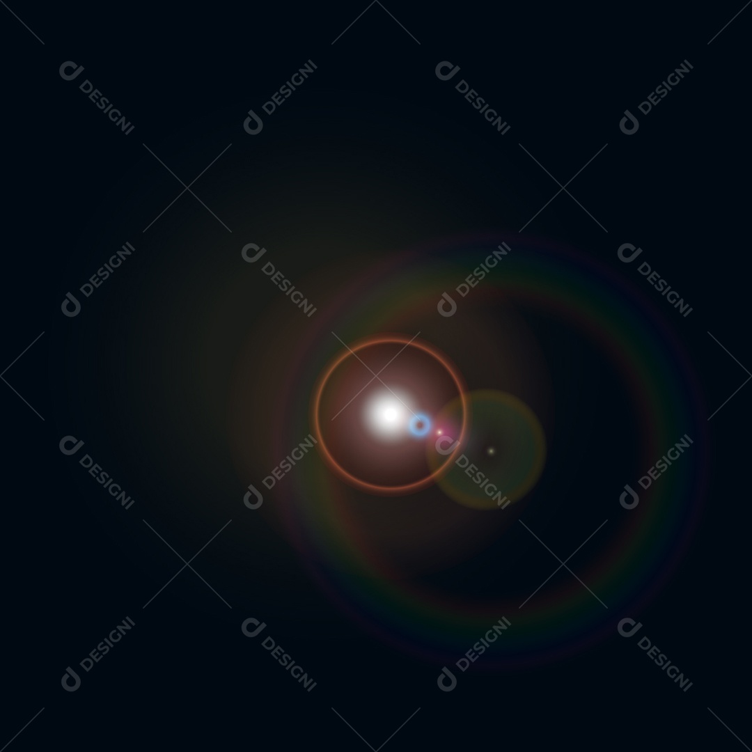 Lens Flare Reflexos de Luz Feixe Vetor JPG + AI Editável