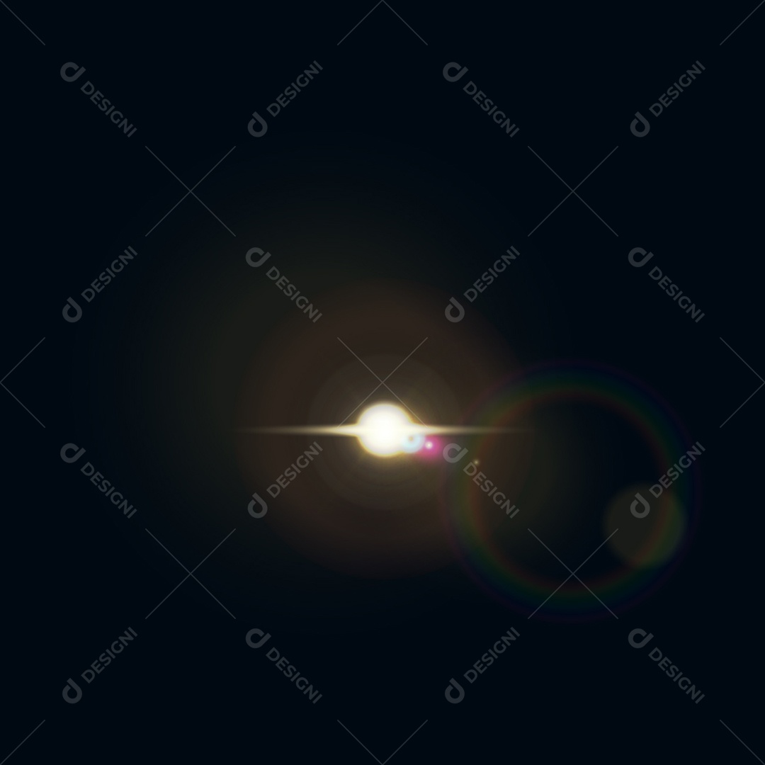 Lens Flare Reflexos de Luz Feixe Vetor JPG + AI Editável