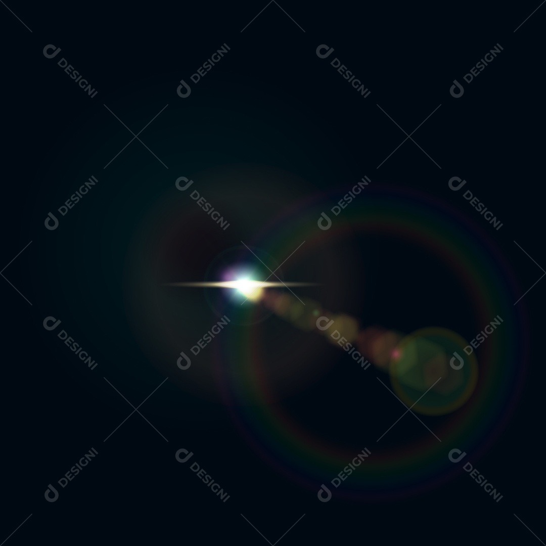 Lens Flare Reflexos de Luz Feixe Vetor JPG + AI Editável
