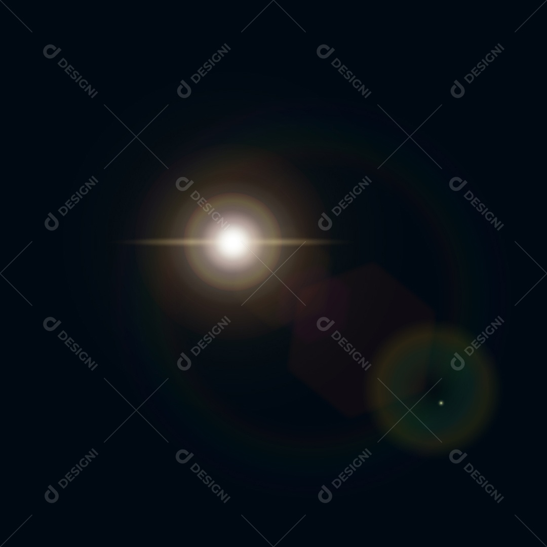 Lens Flare Reflexos de Luz Feixe Vetor JPG + AI Editável