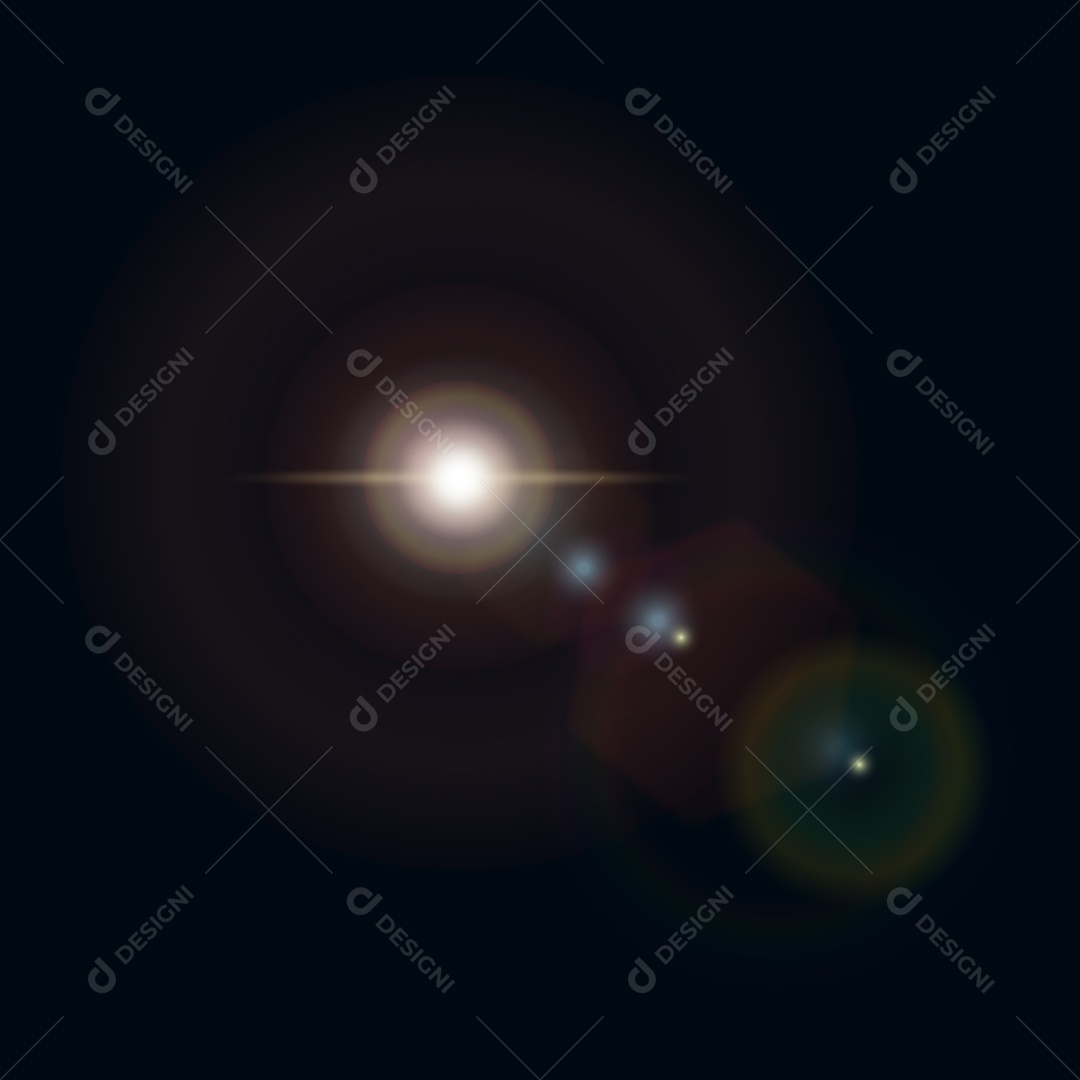 Lens Flare Light Reflections Beam Vector JPG + AI Editable
