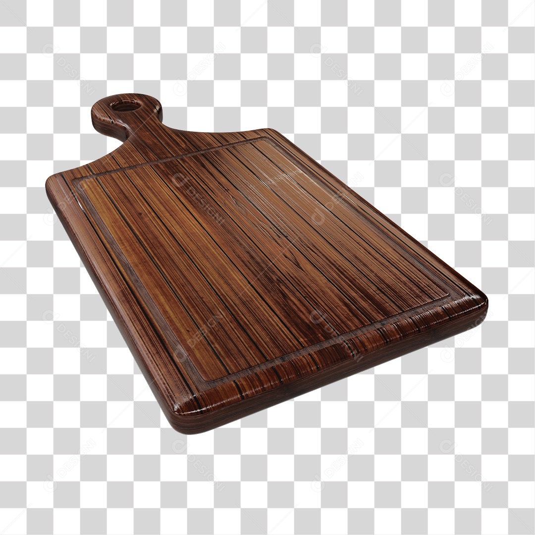 Tabua de Carne Elemento 3D para Composição PNG Transparente