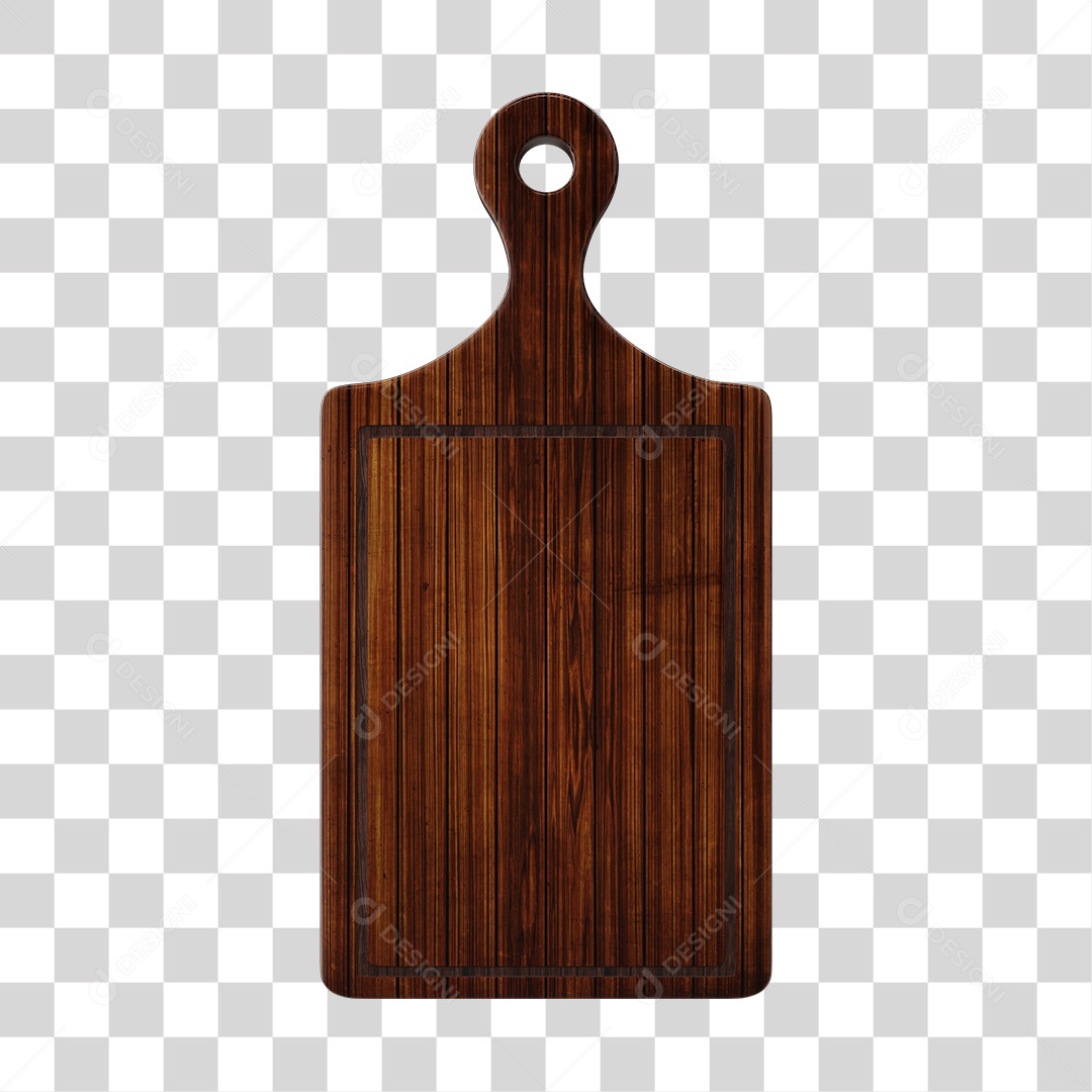 Tabua de Carne Elemento 3D para Composição PNG Transparente