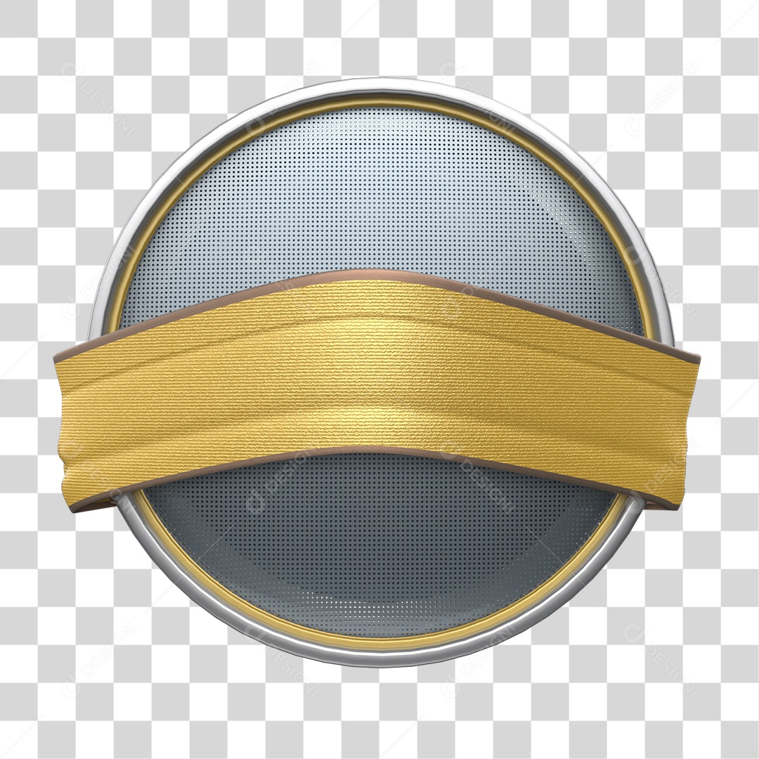 Painel Dourado e Cinza de Ano Novo Elemento 3D PNG Transparente