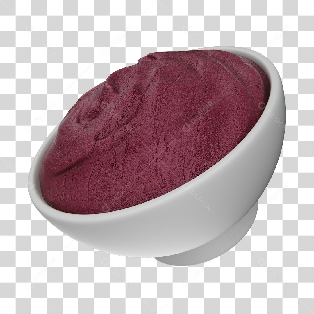 Açaí Element 3D Transparent PNG