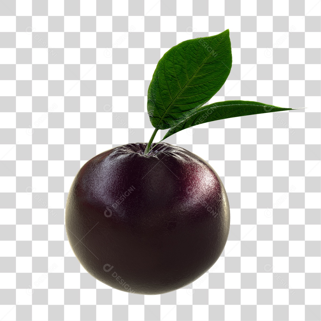 Açaí Elemento 3D PNG Transparente