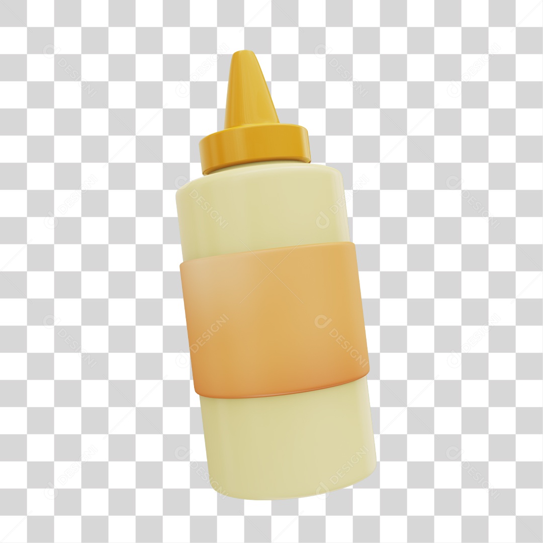 Maionese Elemento 3D PNG Transparente