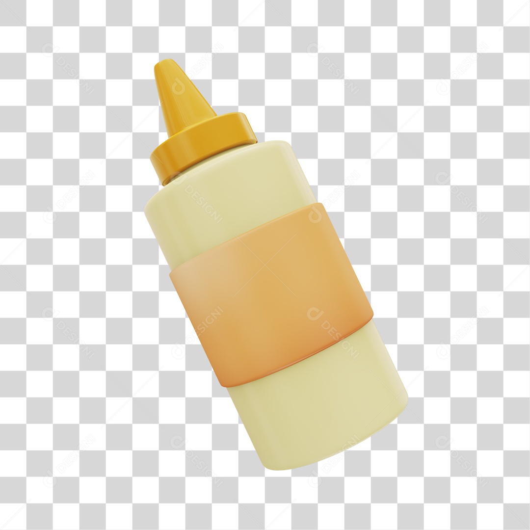 Maionese Elemento 3D PNG Transparente