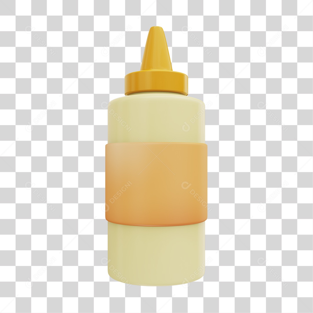 Maionese Elemento 3D PNG Transparente