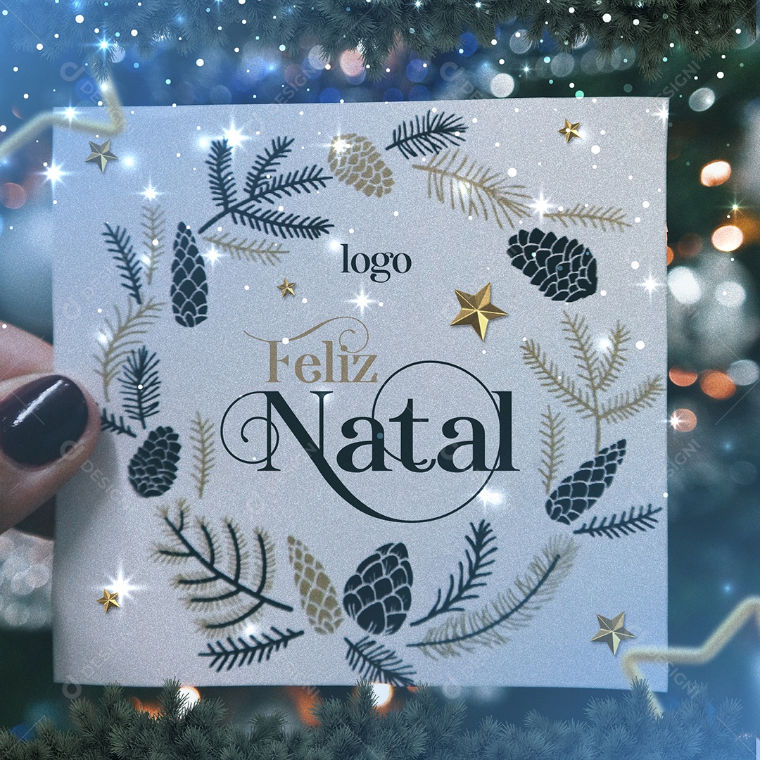 Merry Christmas December 25th Social Media Editable PSD