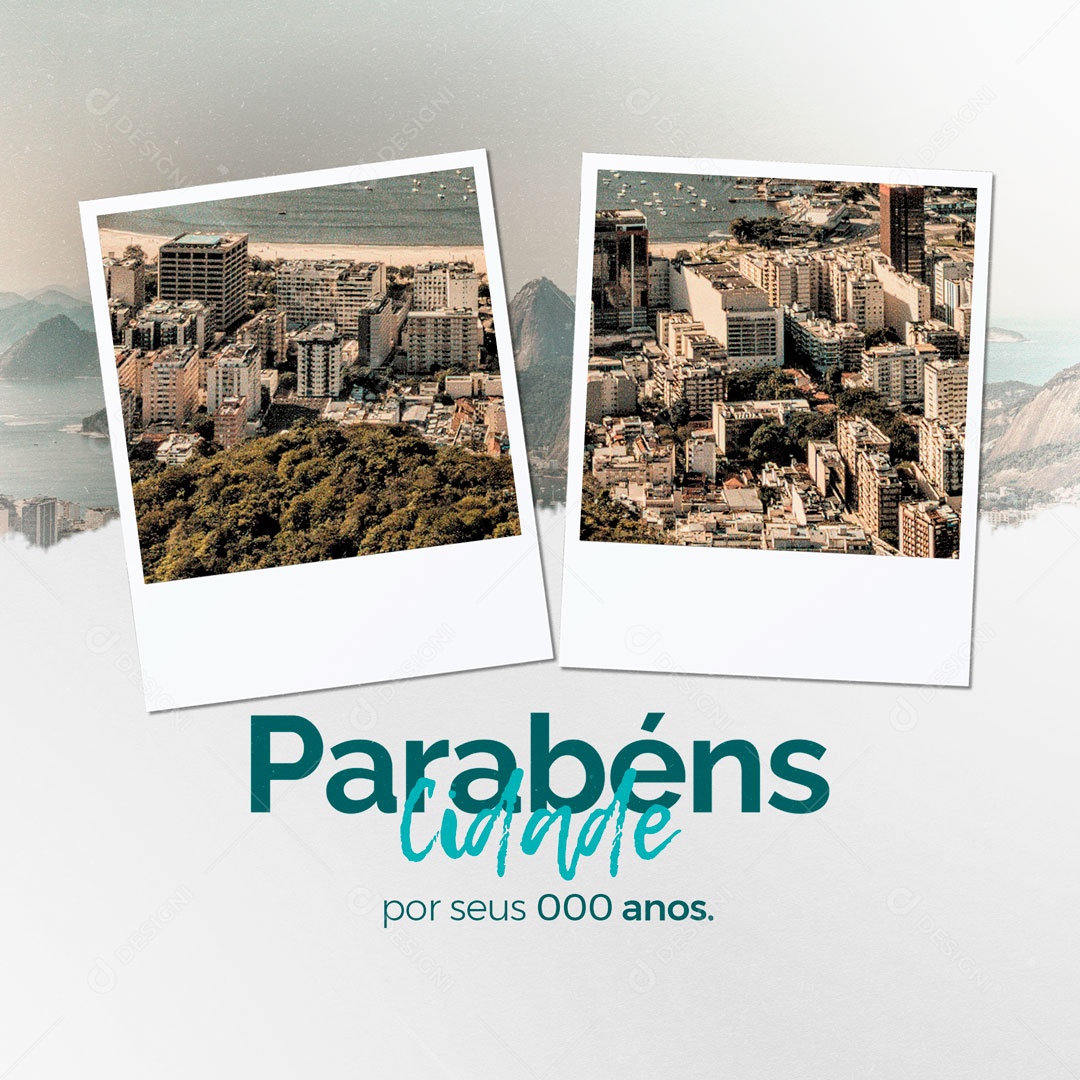 Aniversário de Cidade 120 Anos Parabéns Social Media PSD Editável