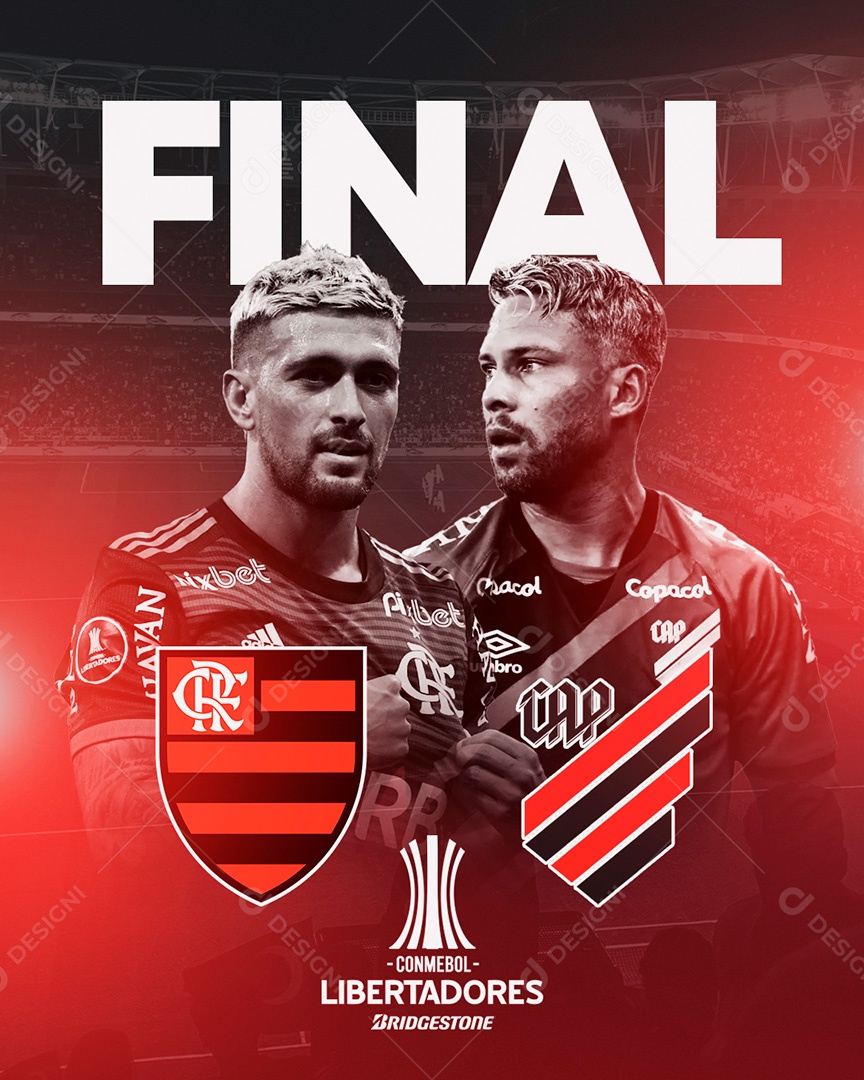 Post Flyer Final Libertadores Social Media PSD Editável