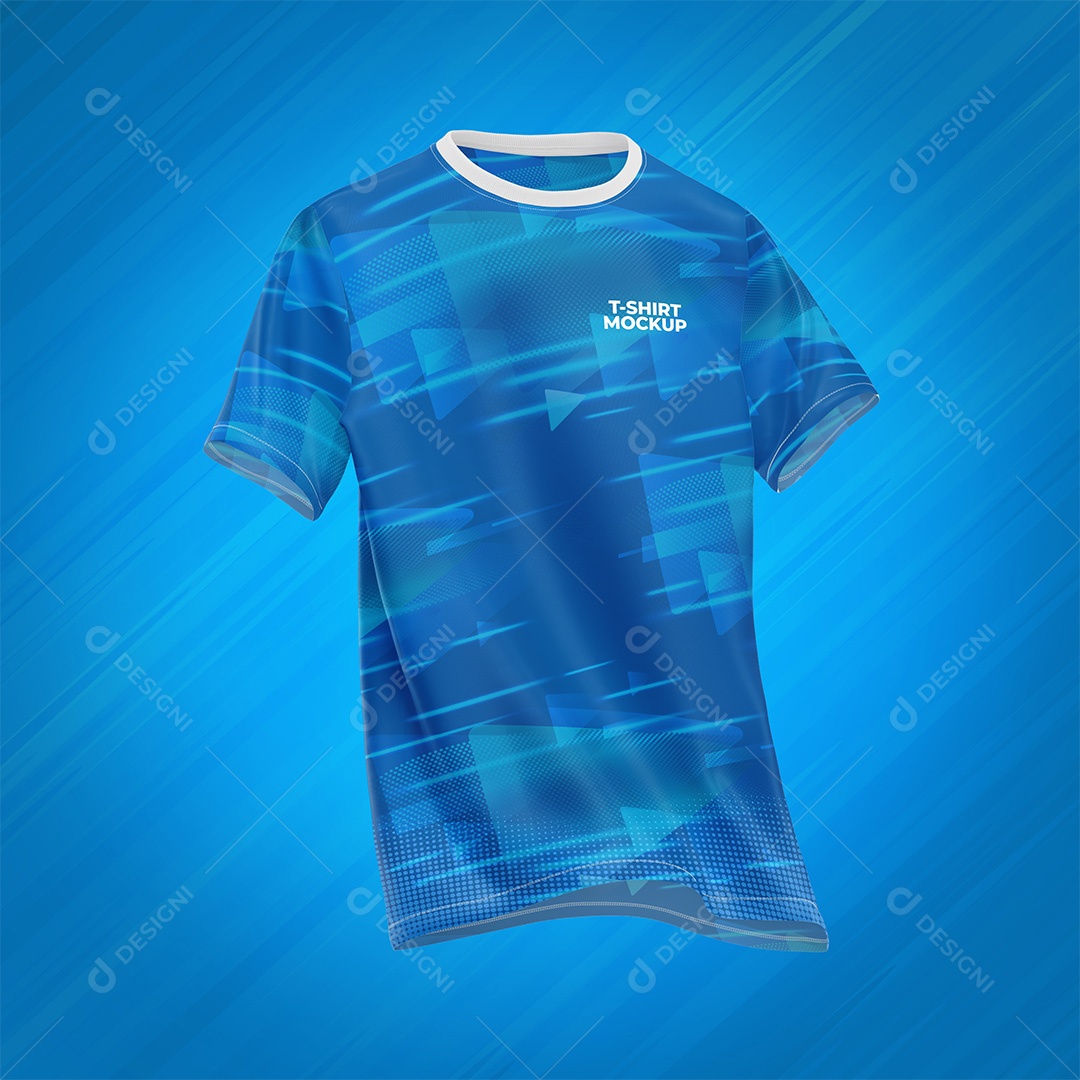 Mockuo T-Shirt Camisa Normal PSD Editável