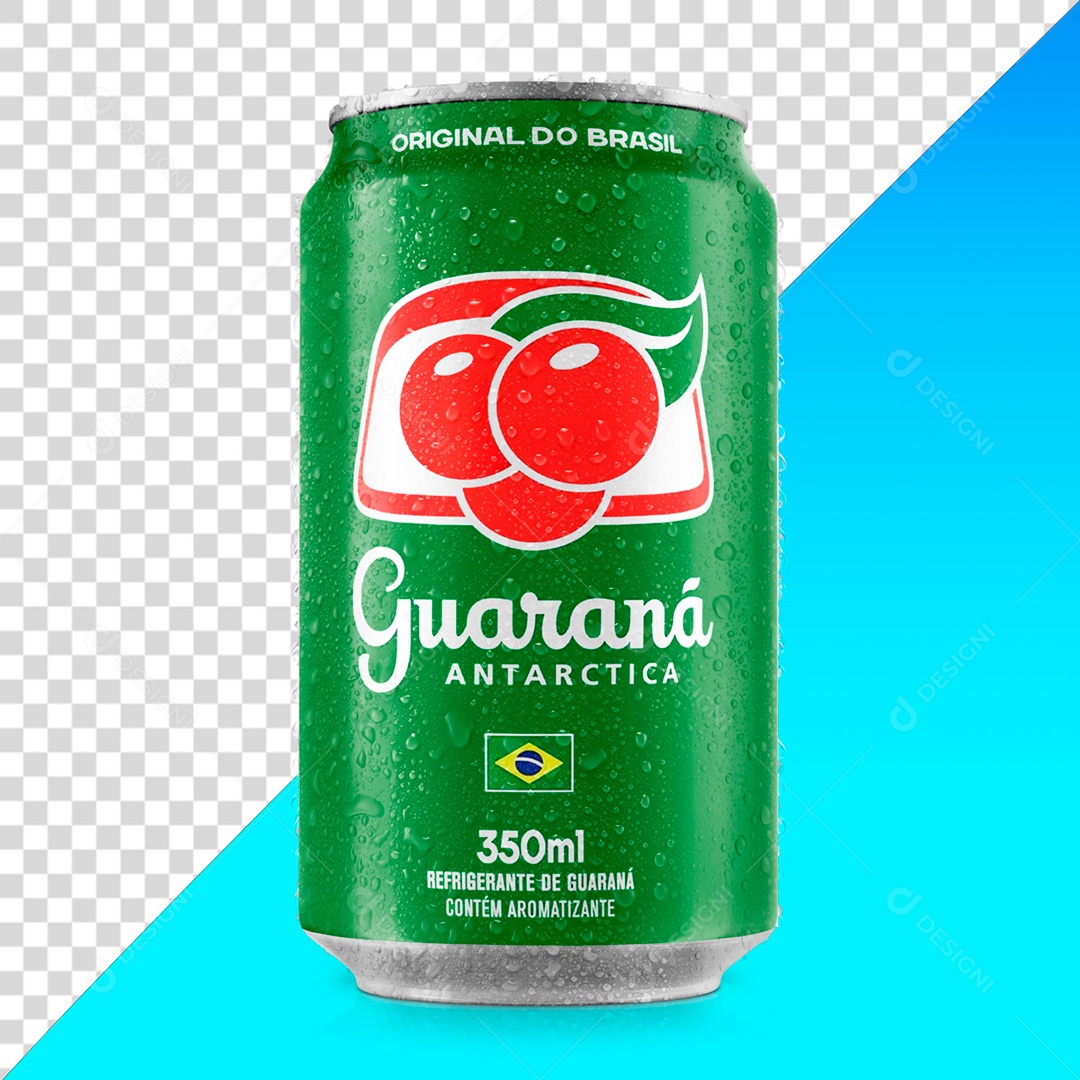 Refrigerante Guaraná Antarctica Lata 350 ML PNG Sem Fundo