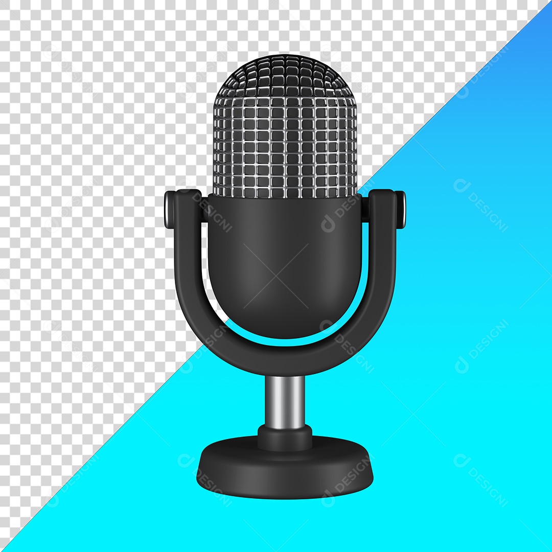 Microfone Podcast PNG Transparente Sem Fundo 1