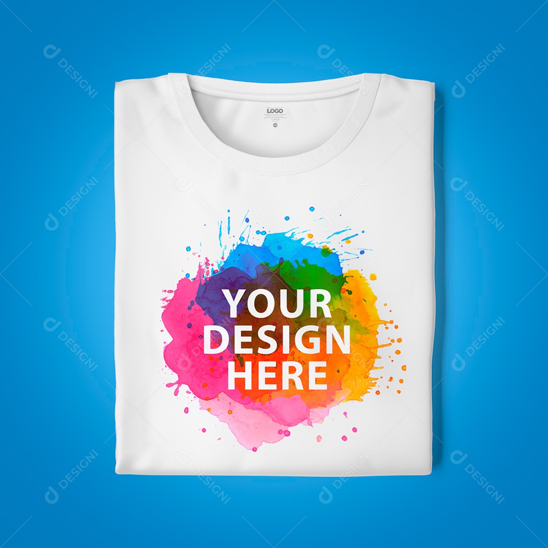 Mockup Camisa Dobrada PSD Editável