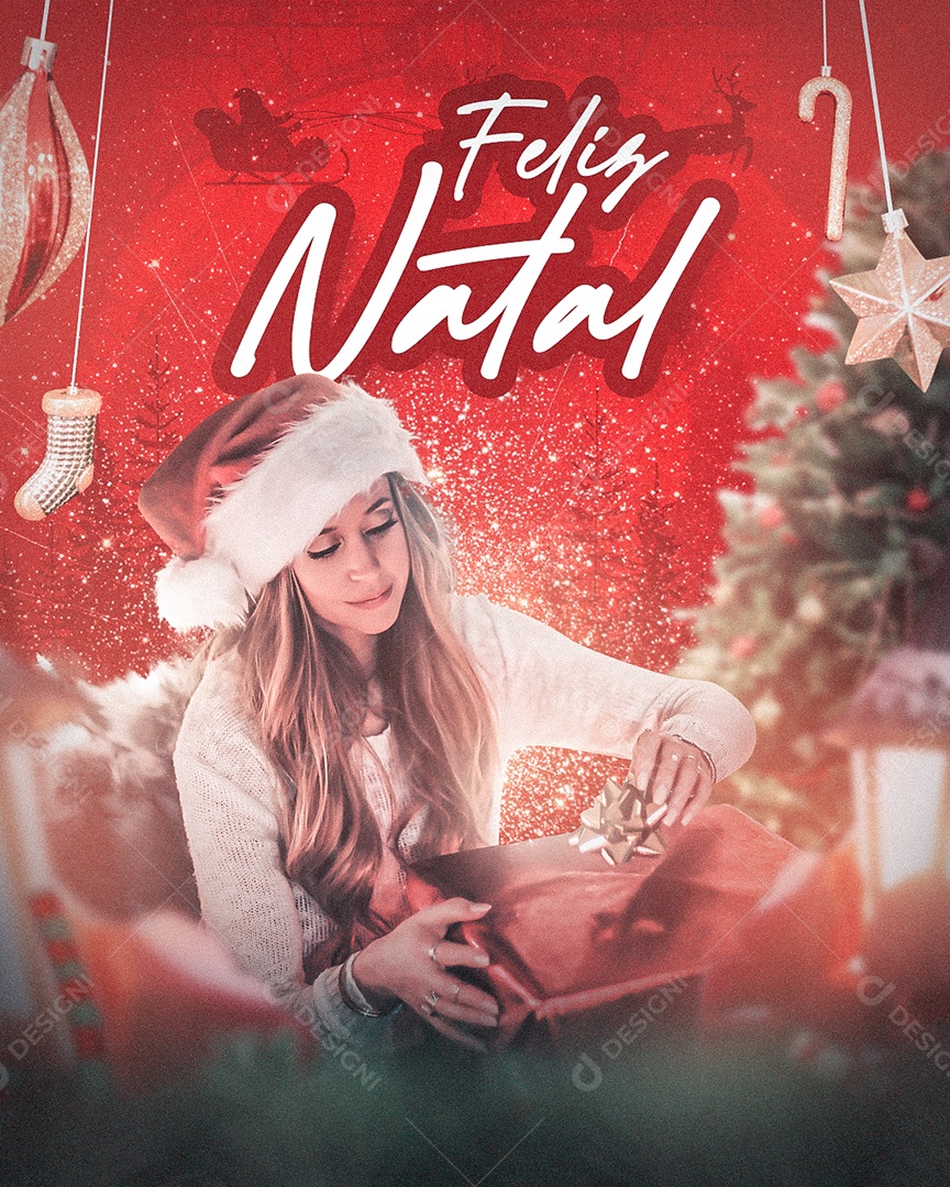 Feliz Natal Social Media PSD Editável