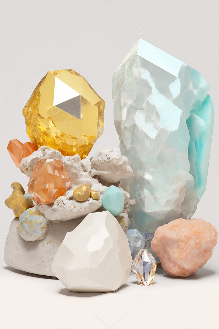 Belas pedras de quartzo, minerais, cristais, meditação