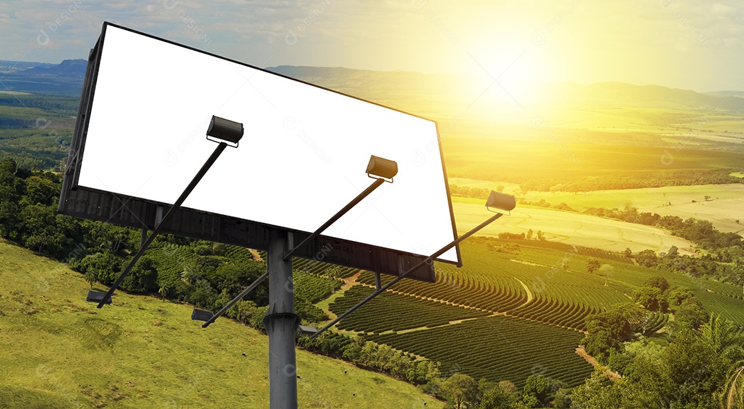 Quadro de anúncios com tela branca