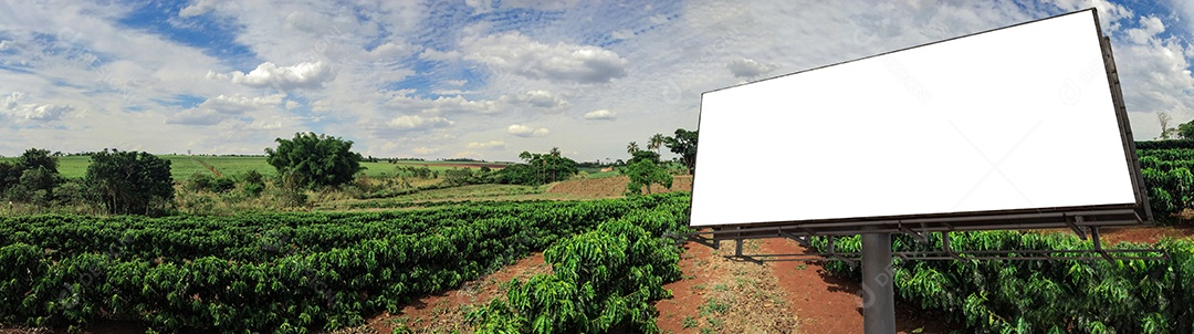 Quadro de anúncios com tela branca
