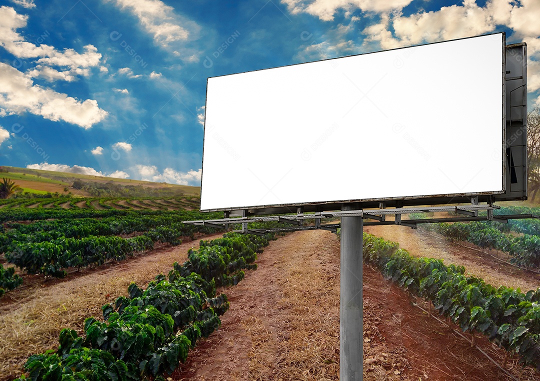 Quadro de anúncios com tela branca