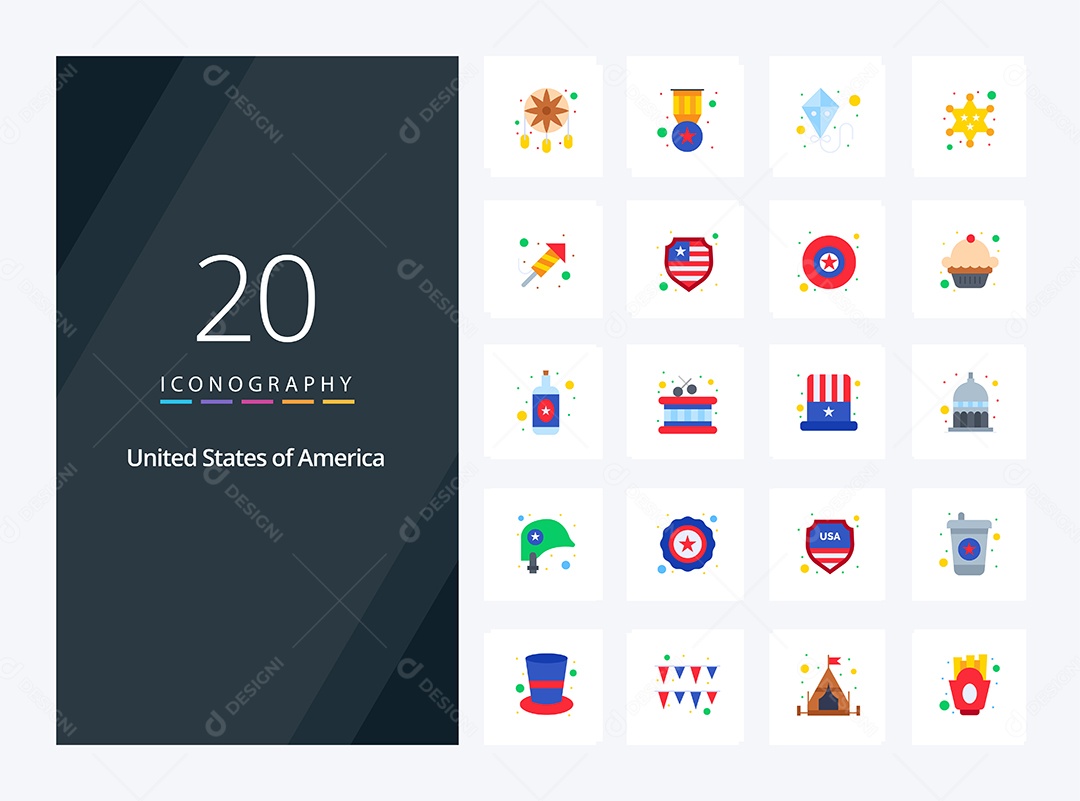 Pacote de Ícones e Elementos Vetores EPS