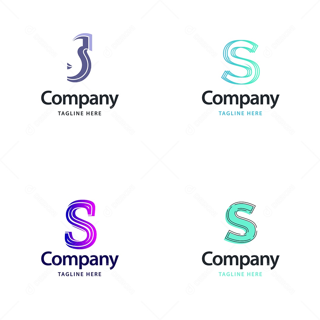 Logo S Personalizada Logotipos Modernos AI Editável