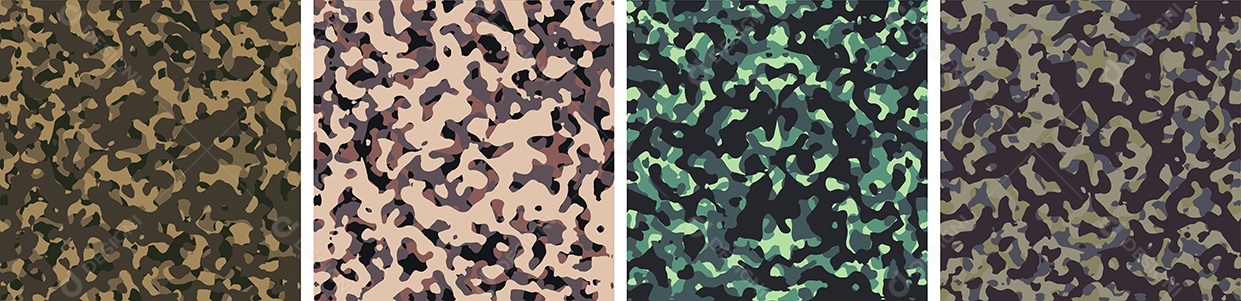 Conjunto de Fundo de Camuflagem Vetor EPS