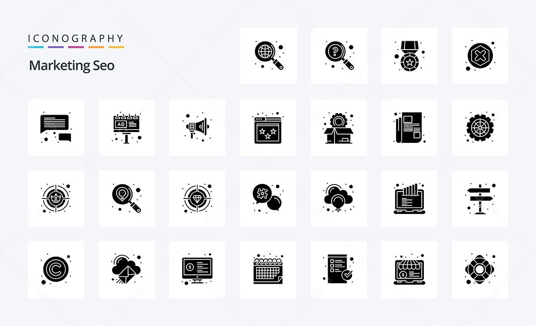 Pacote de Ícones de Marketing Vetores EPS