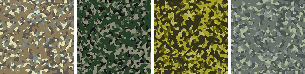 Conjunto de Fundo de Camuflagem Vetor EPS