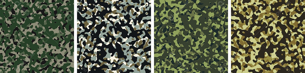 Conjunto de Fundo de Camuflagem Vetor EPS