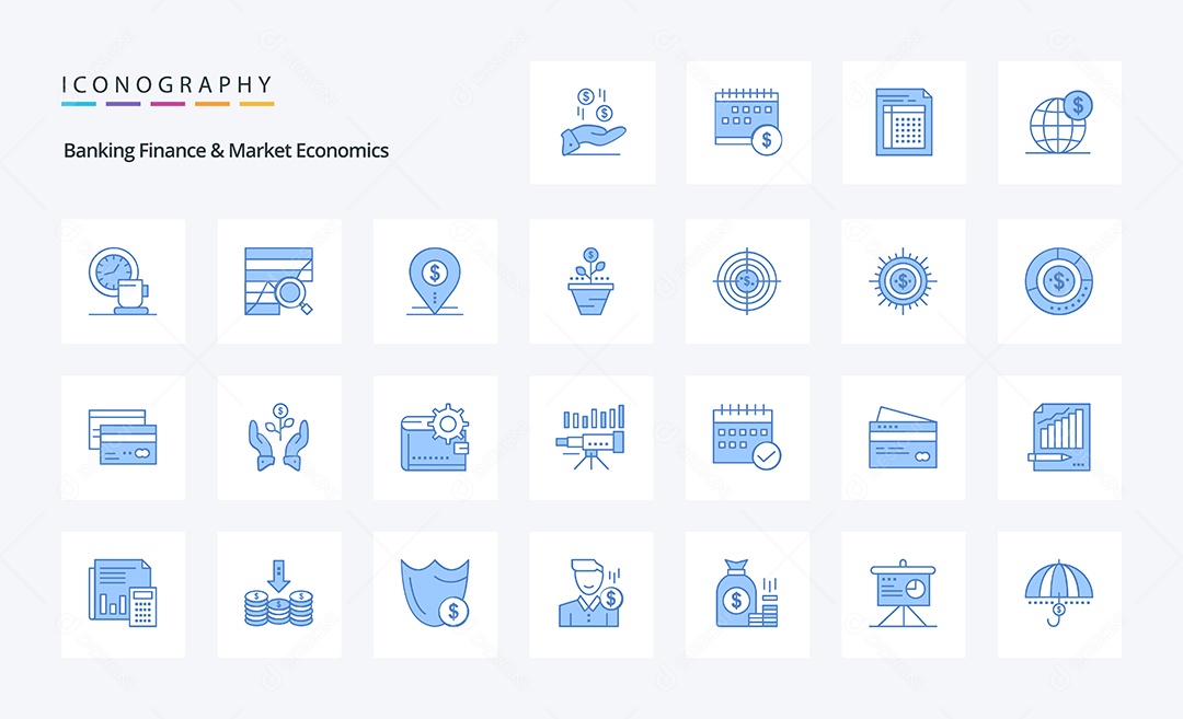 Pacote de Ícones e Elementos Vetores EPS