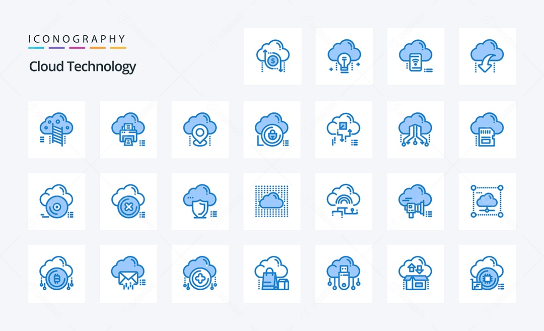 Pacote de Ícones e Elementos Vetores EPS