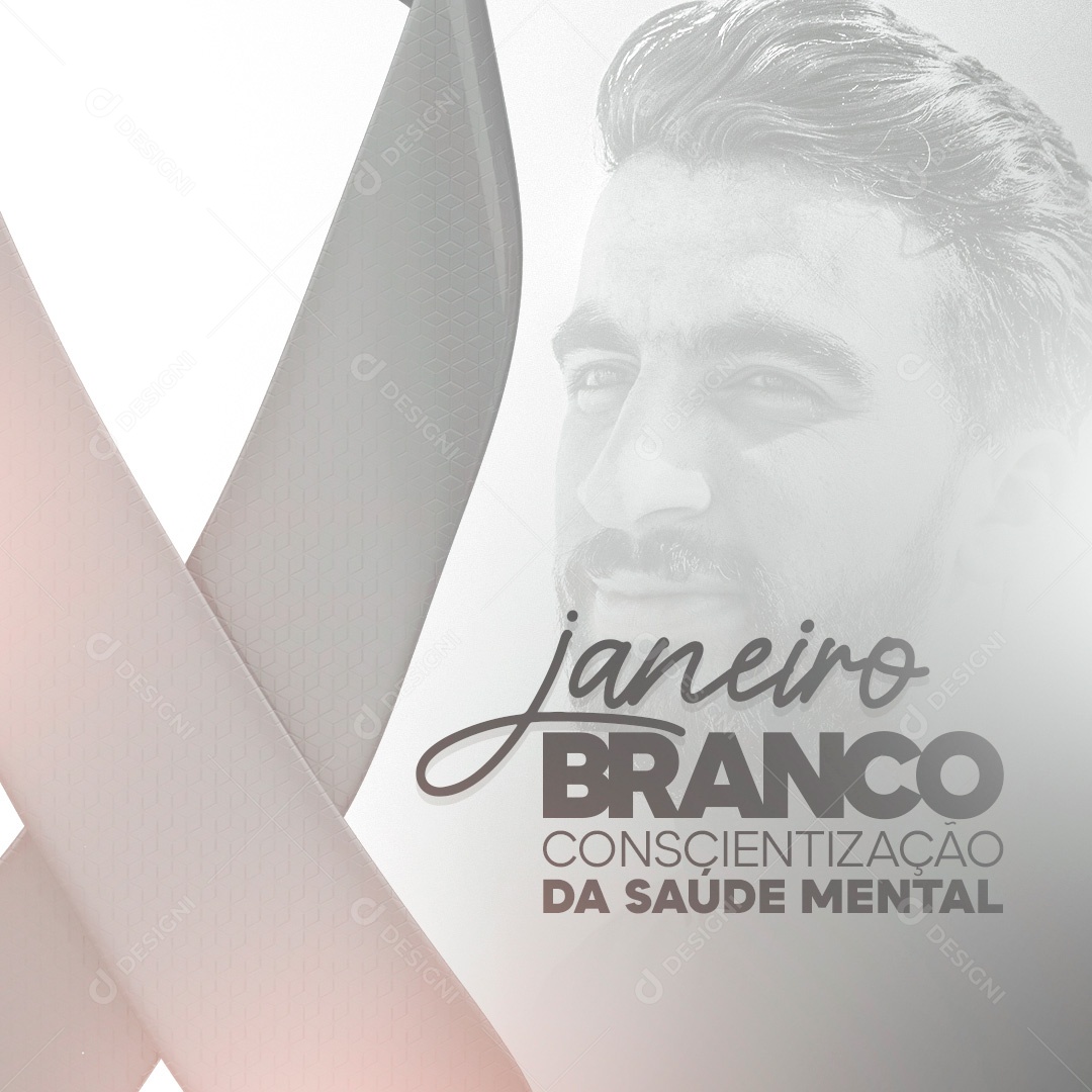 Post Janeiro Branco Social Mês da Conscientização Sobre a Saúde Mental
