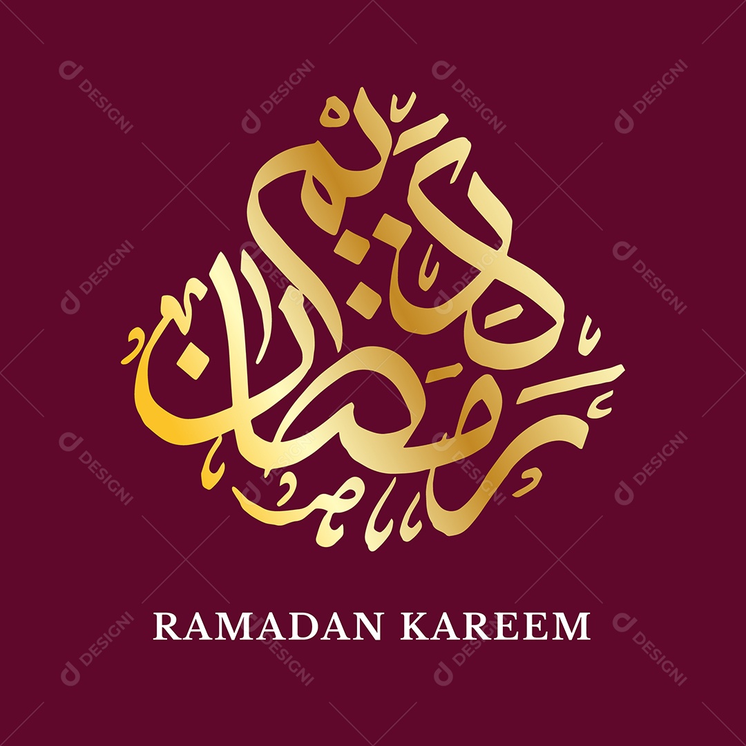 Saudação Ramadan Kareem EPS Editável