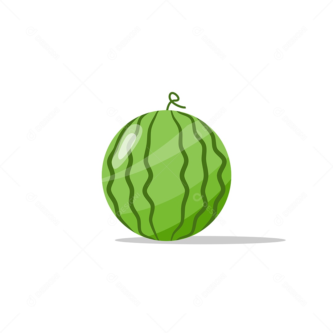 Ilustração de Melancia Vetor EPS Editável