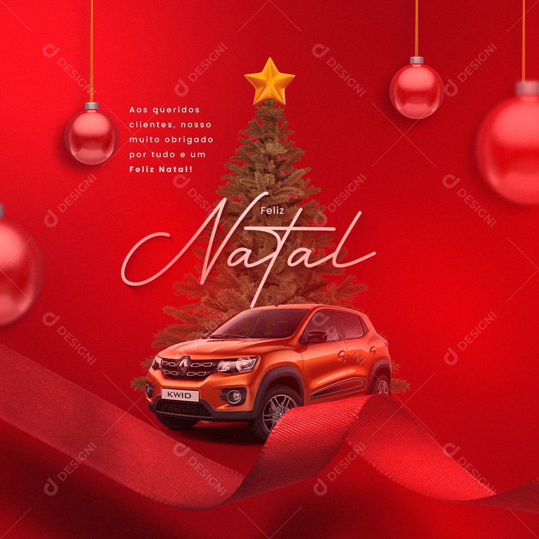 Feliz Natal Concessionária Social Media PSD Editável