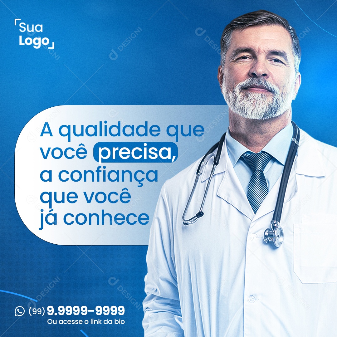 Post Farmácia Social Media PSD Editável