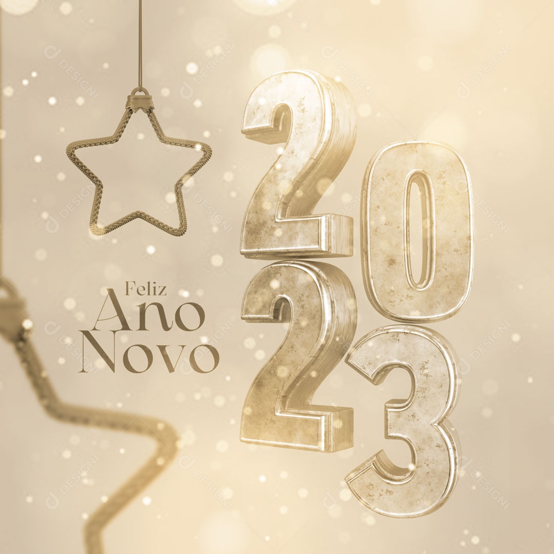 Feliz Ano Novo 2023 Social Media PSD Editável