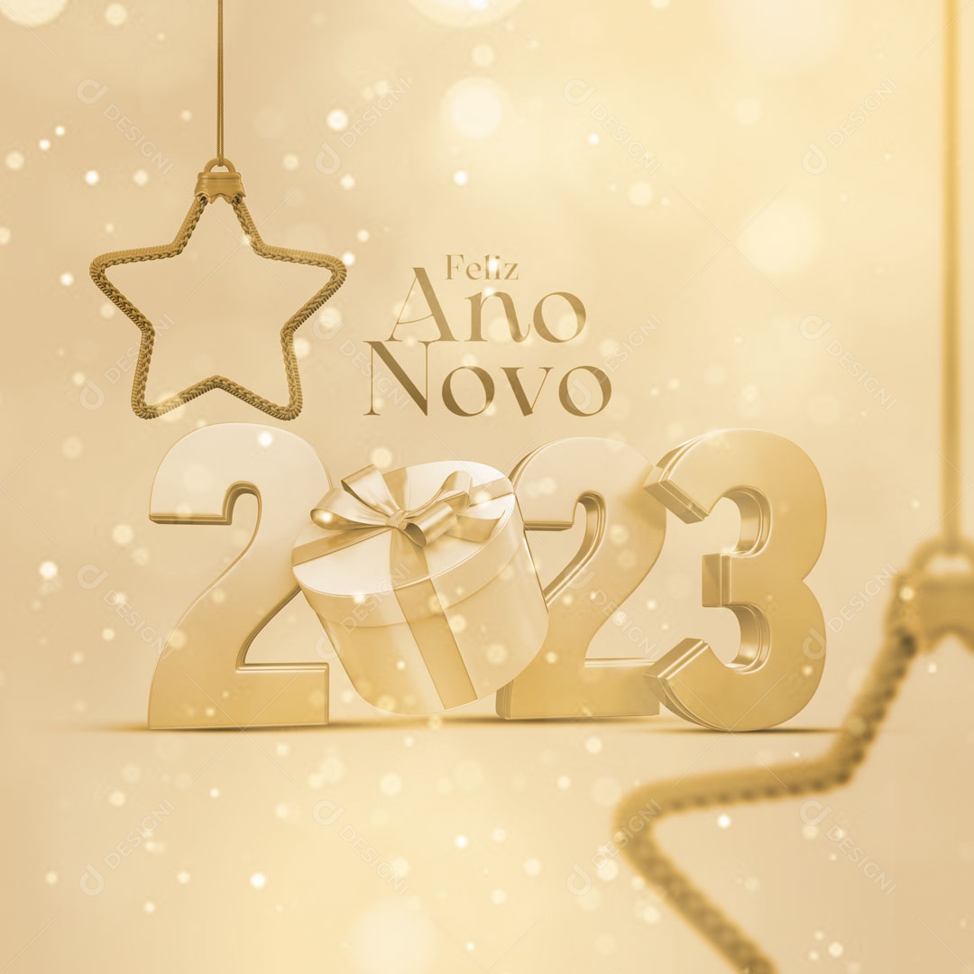 Feliz Ano Novo 2023 Social Media PSD Editável