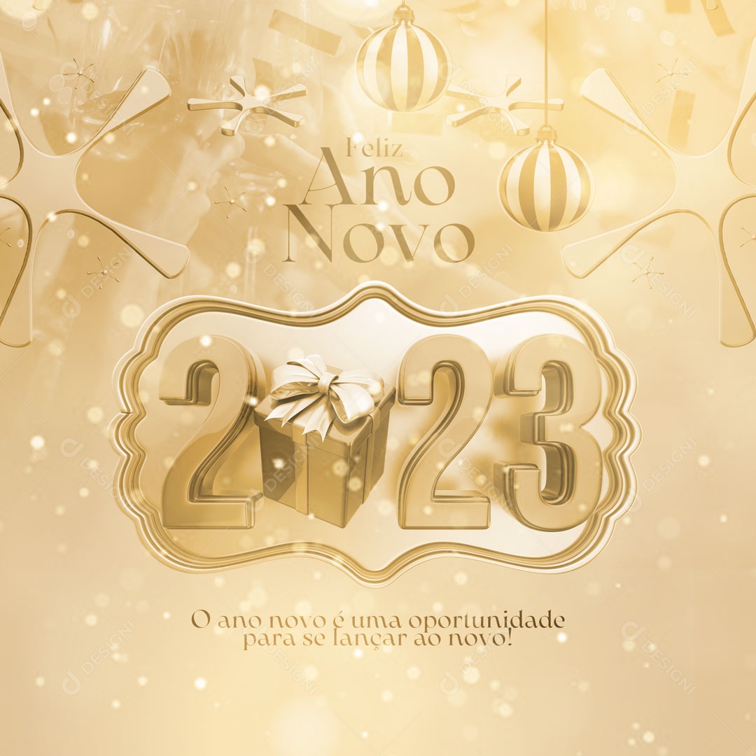Ano Novo é Uma Oportunidade Para se Lançar Ao Novo! Social Media PSD Editável