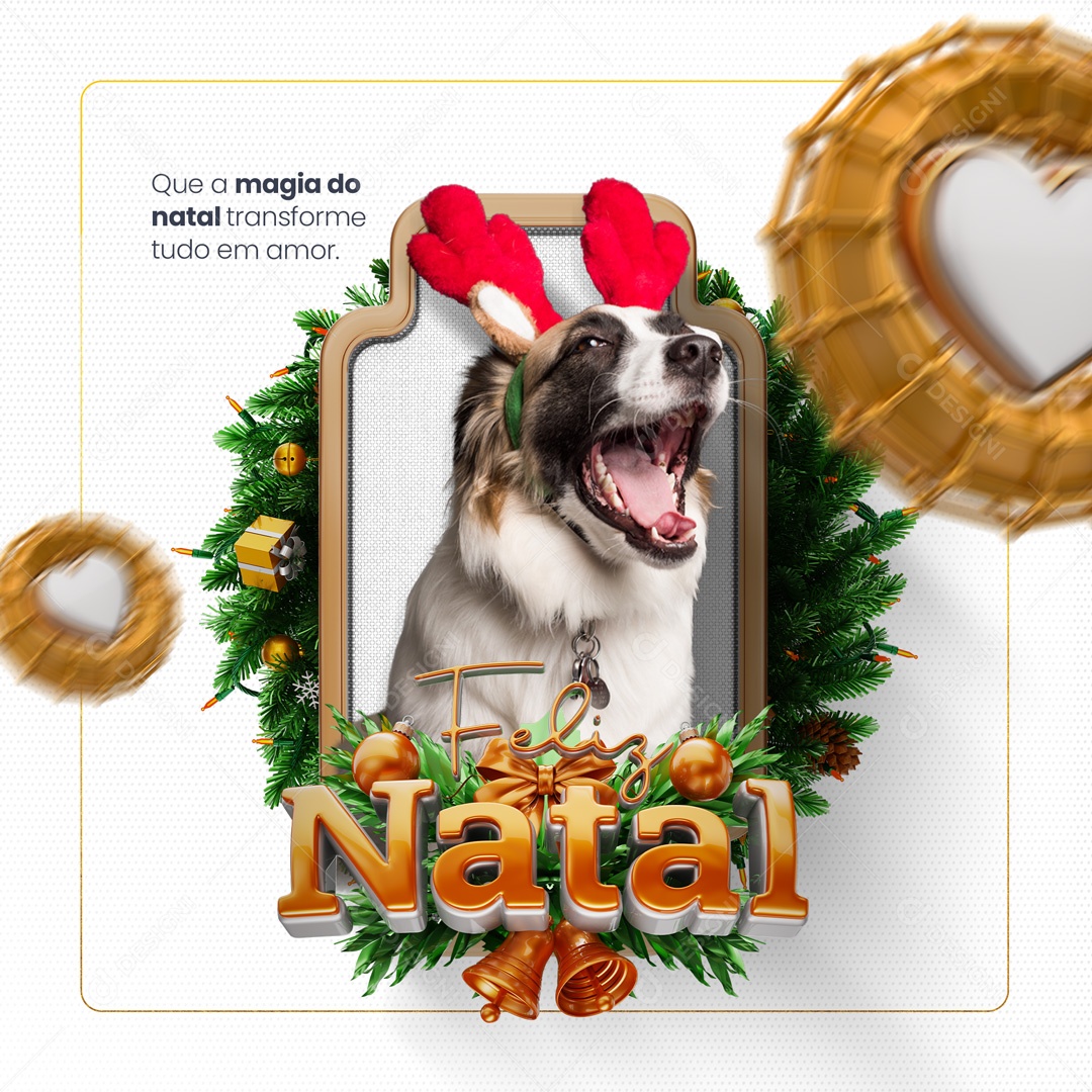 Feliz Natal 25 de Dezembro Social Media PSD Editável
