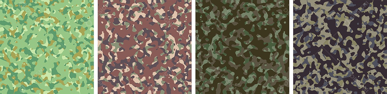 Conjunto de Fundo de Camuflagem Vetor EPS