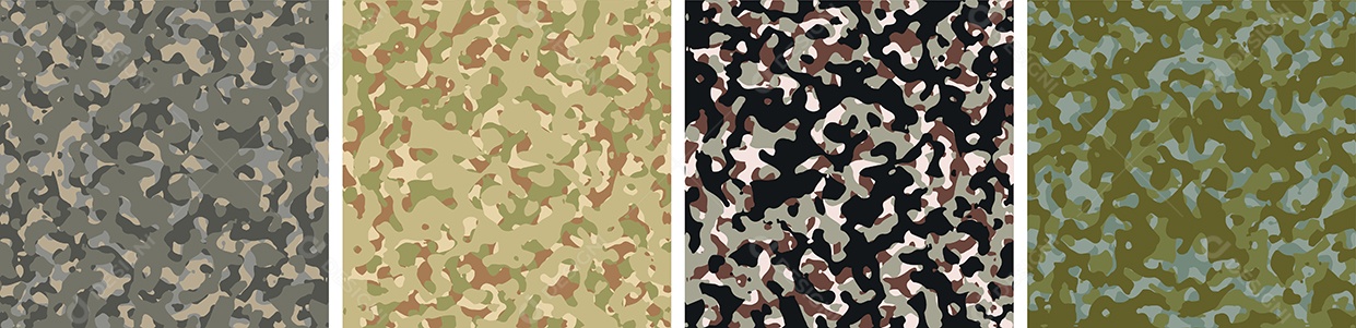 Conjunto de Fundo de Camuflagem Vetor EPS