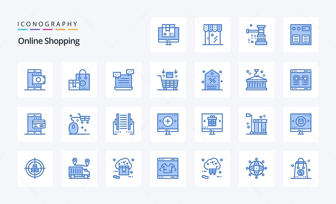 Pacote de Ícones e Elementos Vetores EPS