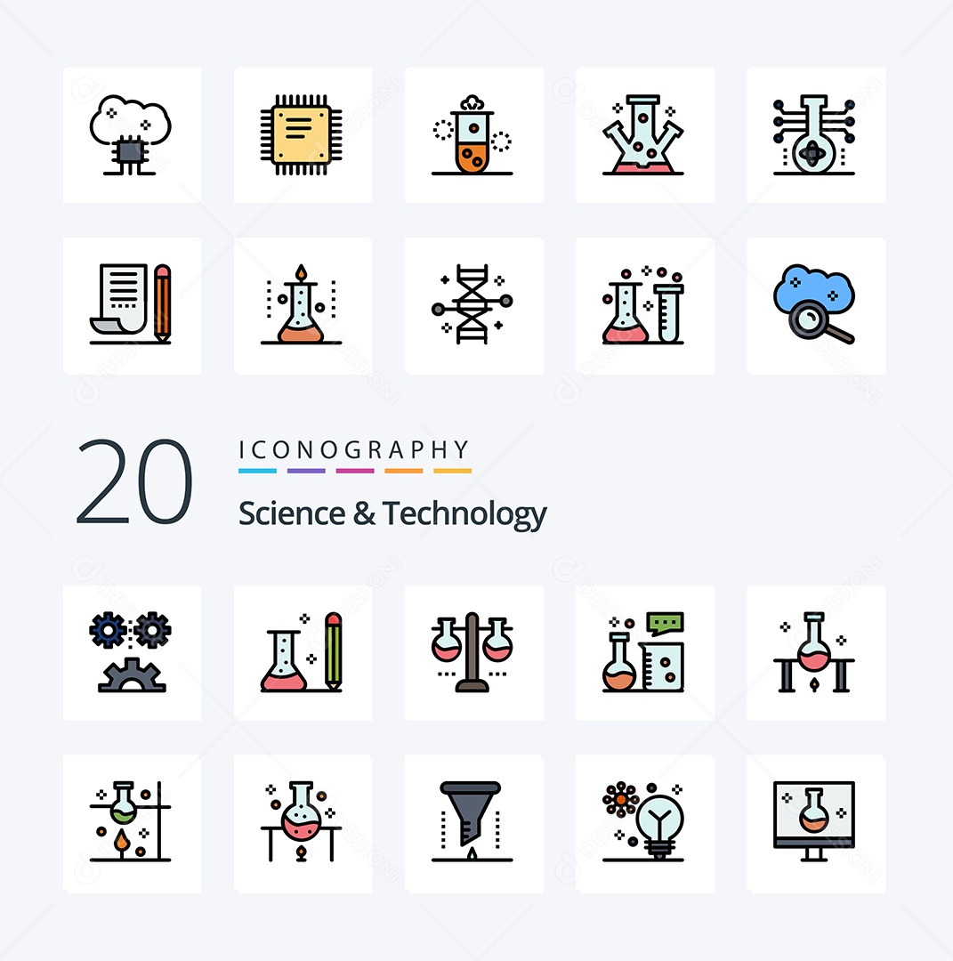 Pacote de Ícones e Elementos Vetores EPS