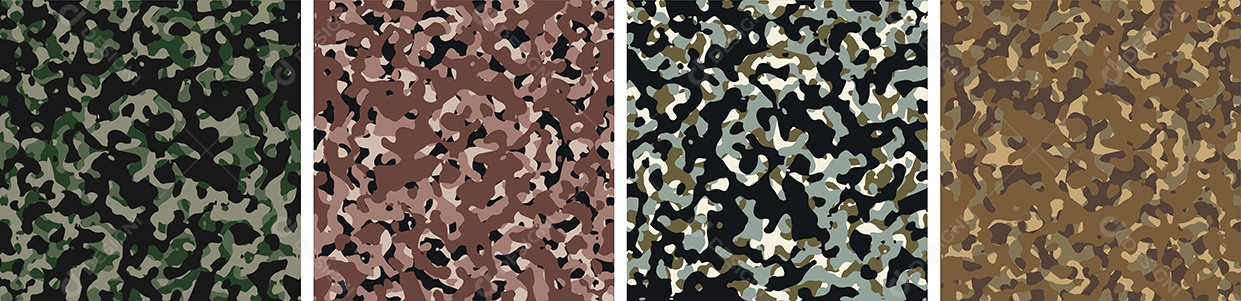 Conjunto de Fundo de Camuflagem Vetor EPS