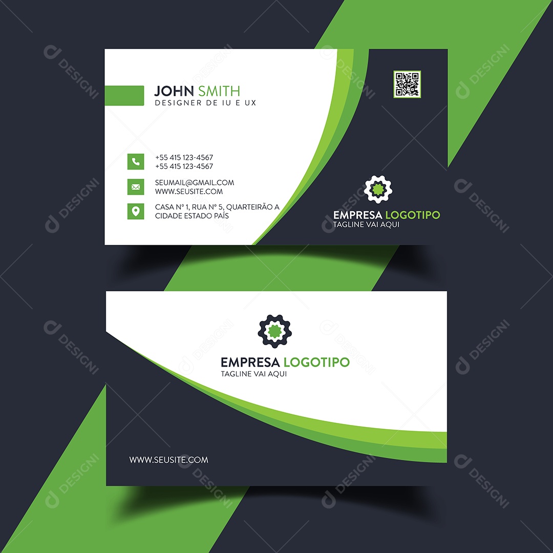Modelo de Cartão de Visita Vetores EPS Editável