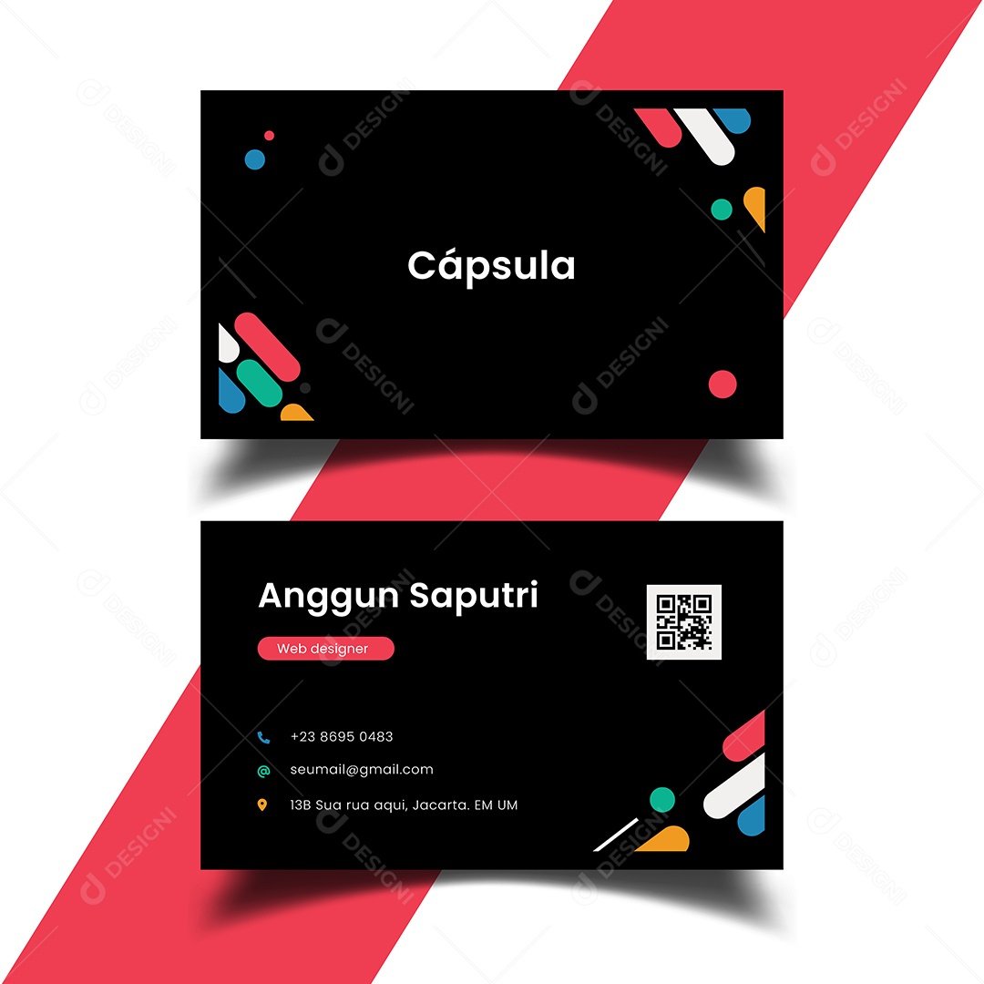 Modelo de Cartão de Visita Vetores EPS Editável