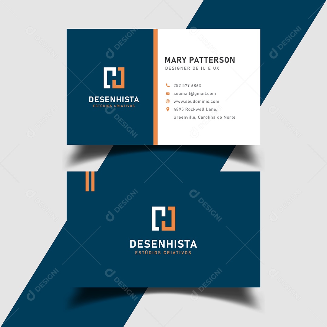 Modelo de Cartão de Visita Vetores EPS Editável